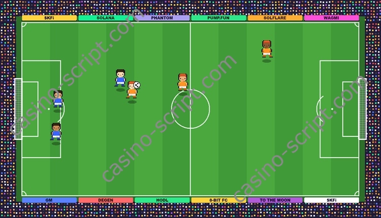 Retro Soccer Multiplayer Web3 Soccer Casino Game Script